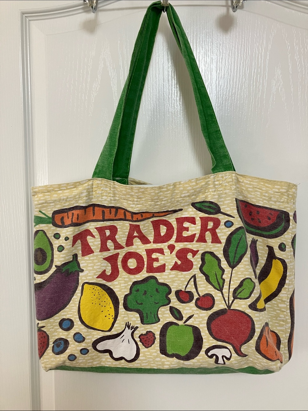 Trader Joe’s vegetable canvas bag